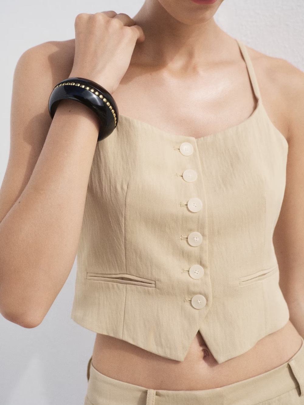 Mango Lyocell Suit Vest